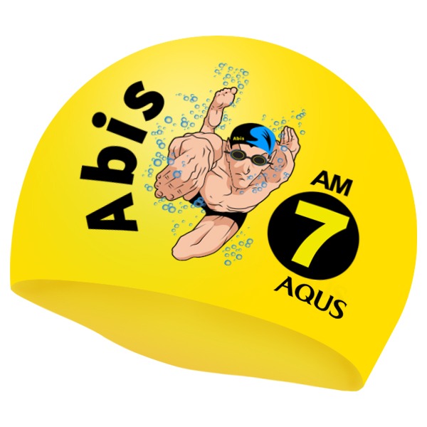 아쿠스(AQUS) 단체 팀 실리콘 수모 맞춤 주문제작 Abis 팀
