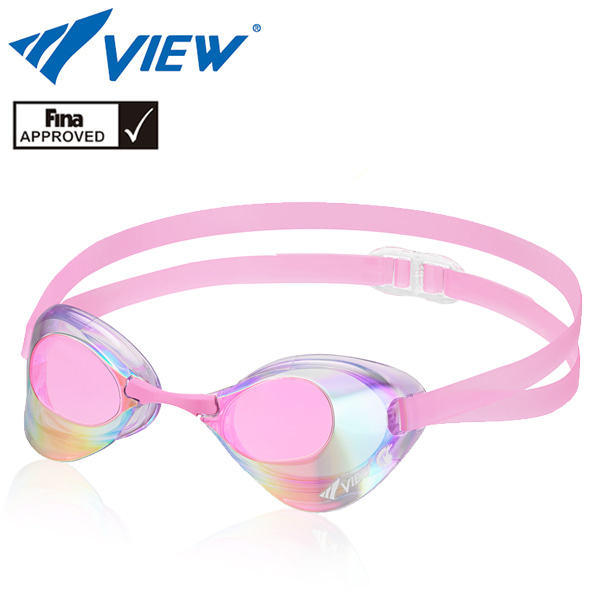 뷰(VIEW) 뷰 FINA 인증 수경 노패킹 미러 렌즈 일본 V121SAM LVDP